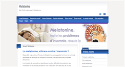 Desktop Screenshot of melatonine-france.net