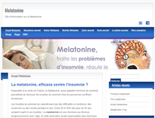 Tablet Screenshot of melatonine-france.net